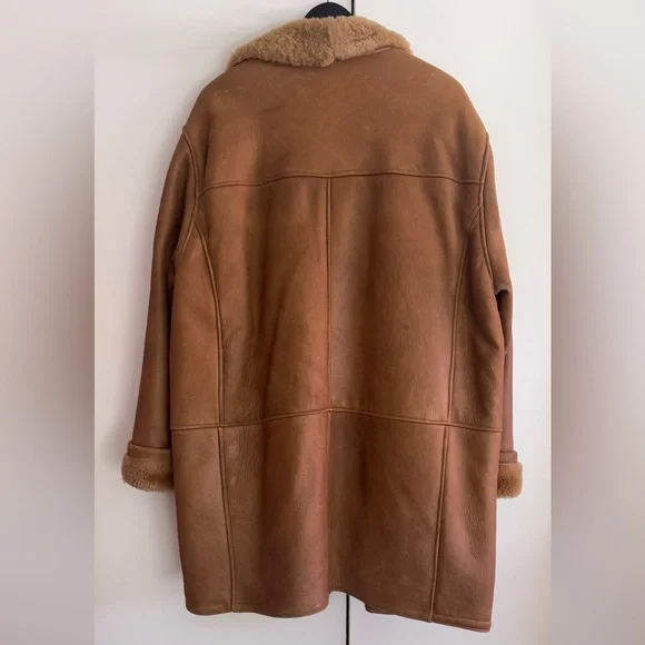 Shearling Aviator Long Coat - Made in Canada - Picture 11 of 12